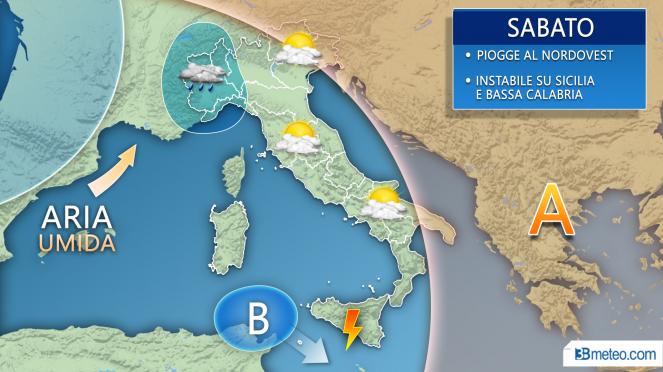 Meteo Weekend - Situazione ambigua sull'Italia, la previsione