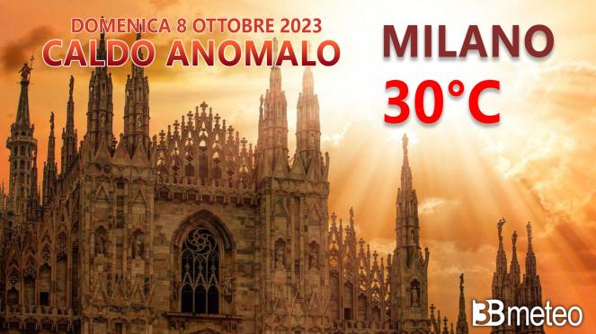 Milano 30 gradi all'8 di ottobre