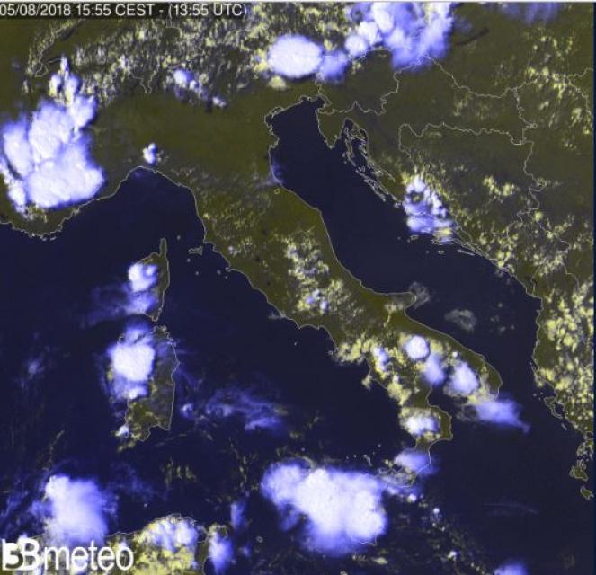 Molti temporali al Sud, specie in Sicilia con locali nubifragi