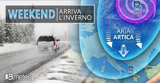 Nel weekend arriva l'inverno