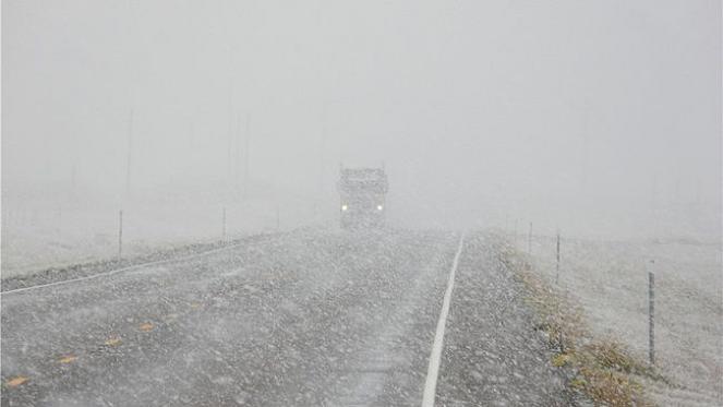 Neve a Cut Blank, Montana, il 10 Settembre scorso. Fonte immagine: Accuweather / mikeyg733 
