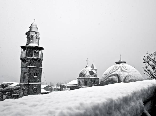 Neve a Gerusalemme - Foto di repertorio