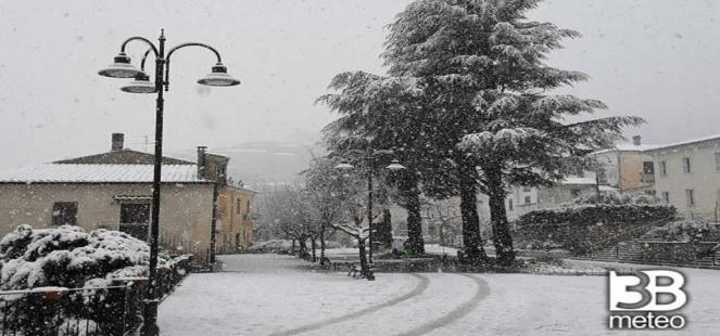 Neve a San Donato Valle Comino