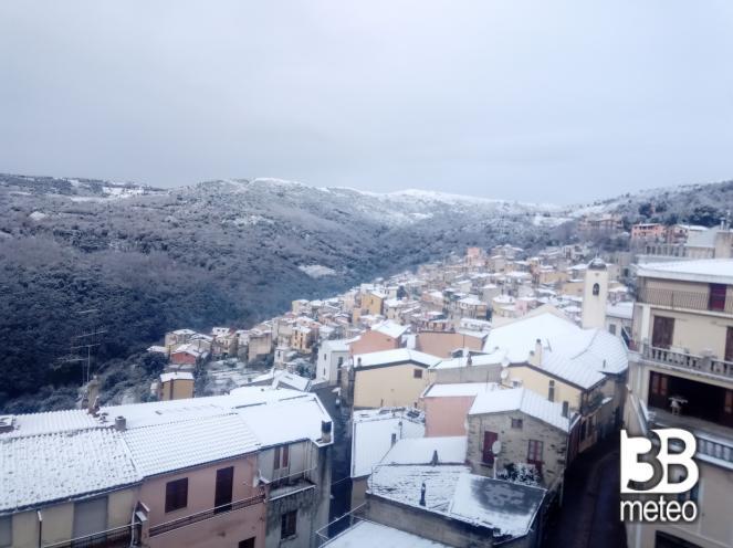 Neve a Seui. Sardegna