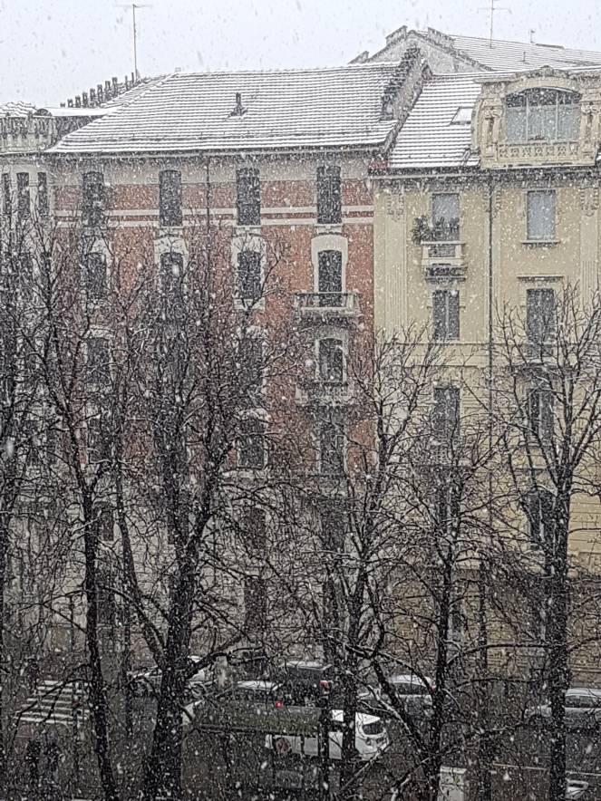 Neve a Torino - zona Crocetta