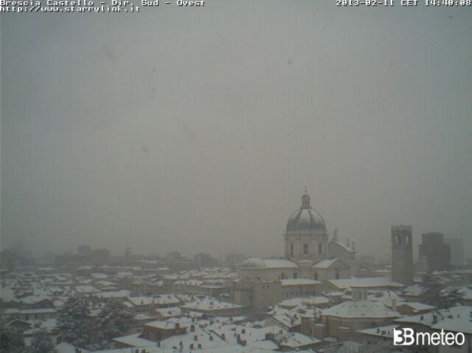 Neve anche a Brescia