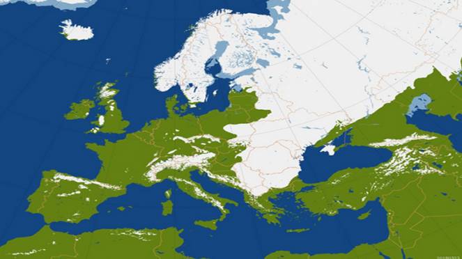 neve in europa: situazione