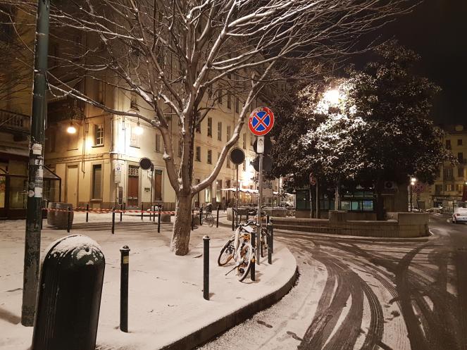 Neve nel centro di Torino