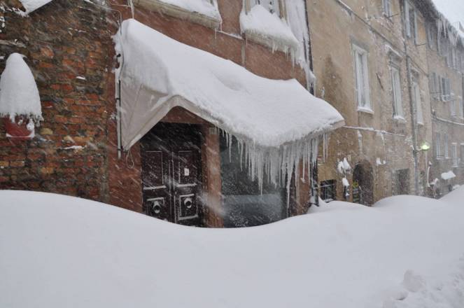 Neve record ad Urbino nel febbraio 2012