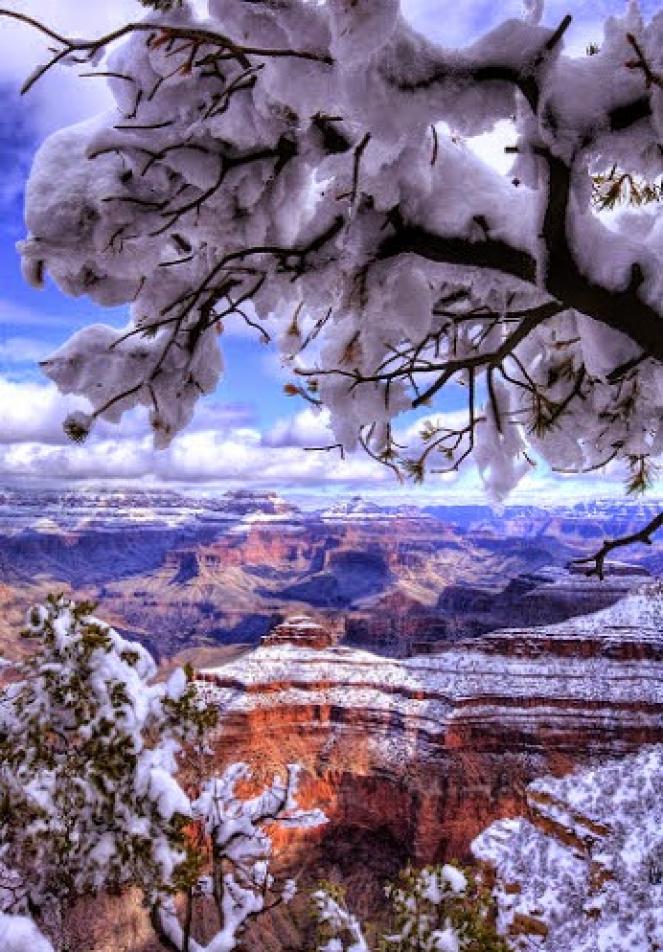 Neve sul Gran Canyon, una rarità!