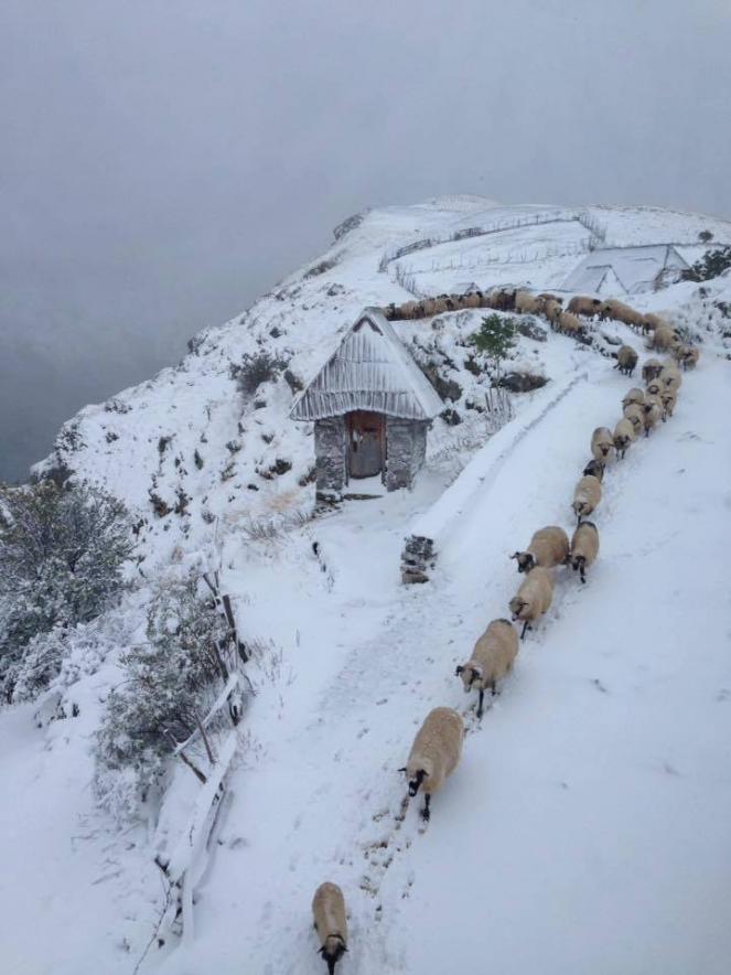 Neve sul villaggio di Lukomir, in Bosnia