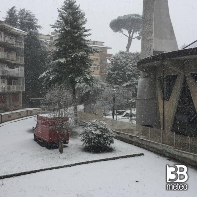 Nevica anche ad Avellino