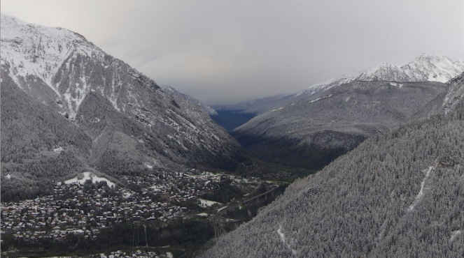 Nevica sulle Alpi: la situazione a Courmayeur