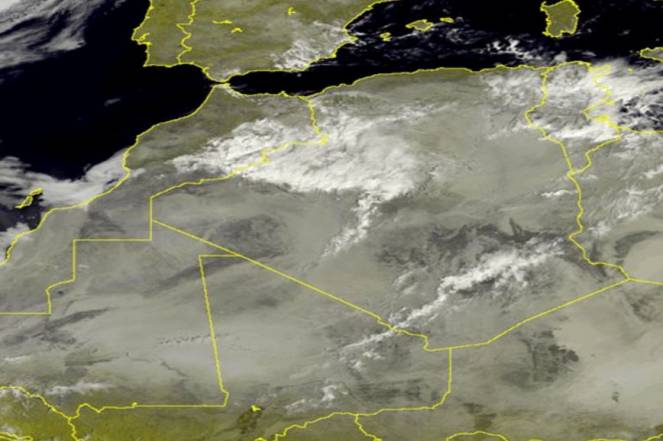 Nord Africa: le immagine del satellite questa mattina