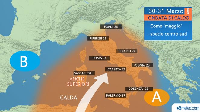 ondata di caldo in Italia