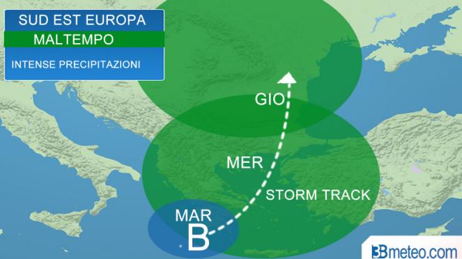 percorso del vortice mediterraneo