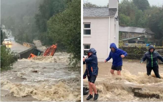 Piogge alluvionali tra Irlanda e Innghilterra
