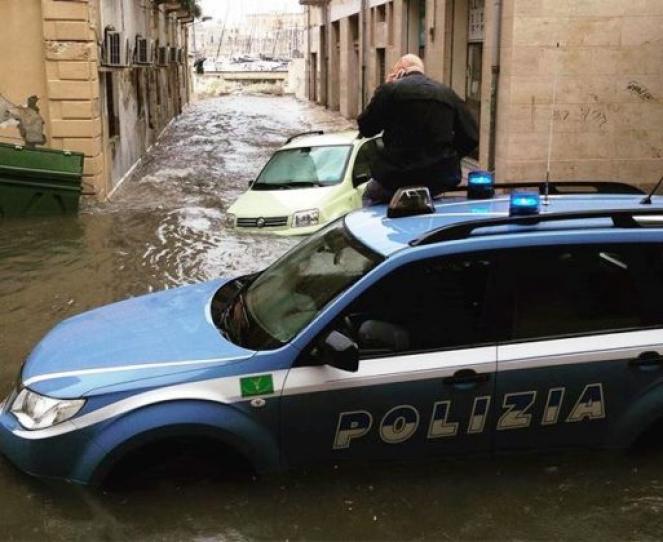 Piogge forti a Catania e Siracusa con allagamenti