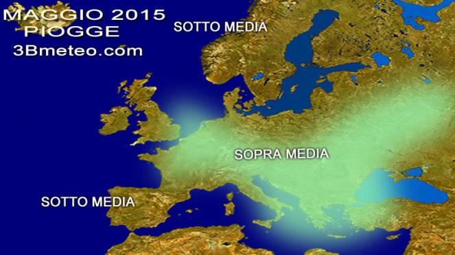 previsioni Maggio 2015: scenario pioggia
