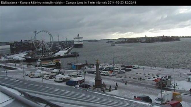 Prima neve stagionale ad Helsinki