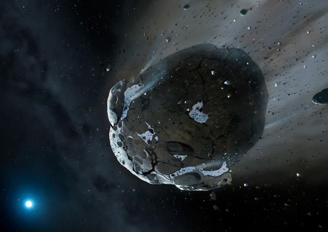 Rappresentazione artistica dell'asteroide