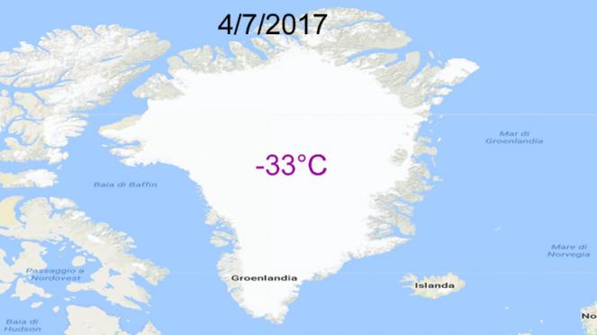 record per Luglio in Groenlandia