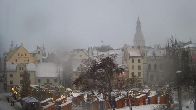 Repubbliche baltiche sotto la neve, qui Riga