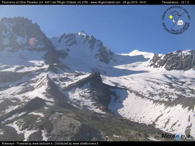 Rifugio Chabod 2750 m al Gran Paradiso 19 giugno