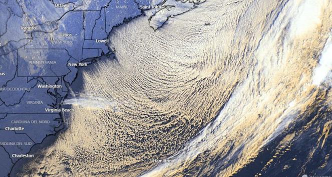 Sea Snow Effect sul nord Atlantico americano