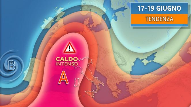 Seconda parte della settimana, l'onda calda raggiunge Francia, Germania e buona parte dell'Italia