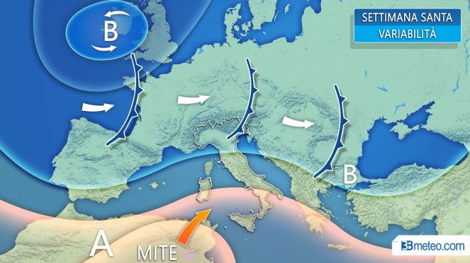 Settimana Santa: evoluzione meteo in Europa