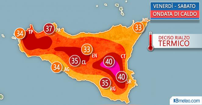 Sicilia, caldo intenso nel weekend