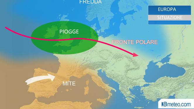 situazione meteo in Europa