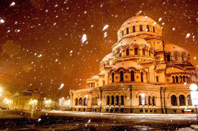 Sofia sotto le neve nella notte tra lunedì e martedì