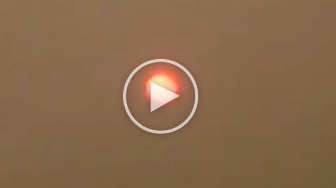 sole rosso con Ophelia: video