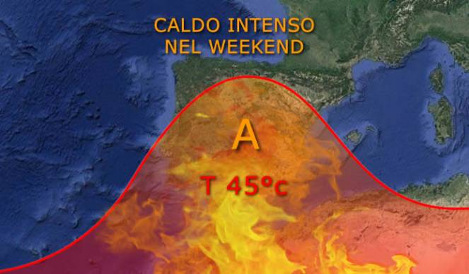 Spagna, condizioni di caldo estremo attese nel weekend