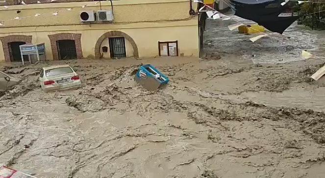 Spagna - Storica alluvione nella provincia di Toledo a Cebolla