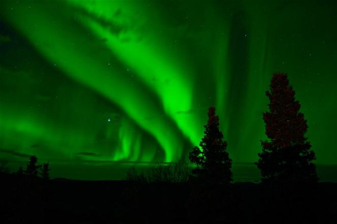 Spettacolo delle aurore boreali