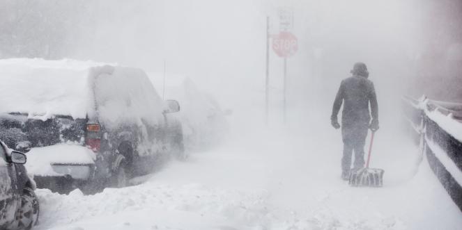 Stati Uniti nord orientali in attesa della grande tempesta di ghiaccio un gigantesco Blizzard