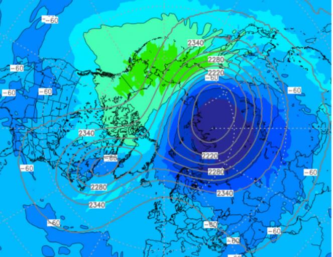 Meteo - Vortice polare e stratosfera, segnali di indebolimento in marzo