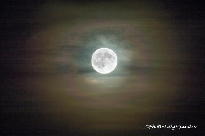 Superluna fotografata da Luigi Sandri