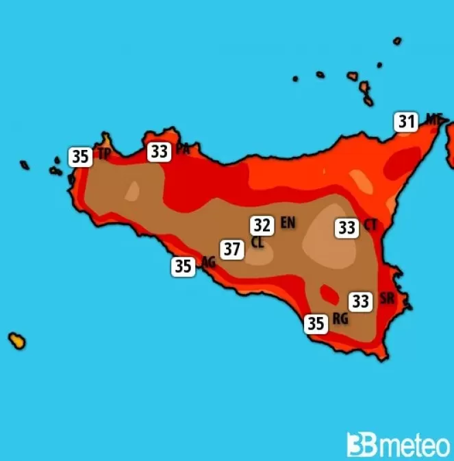 Meteo Sicilia: ultimi giorni di caldo intenso, da lunedì caldo moderato e temperature in media
