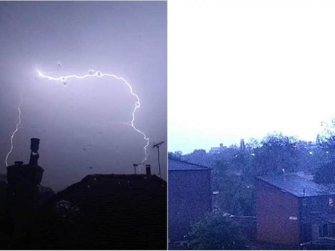 Tempesta di fulmini illumina la notte a Leeds (Fonte: yorkshireeveningpost)