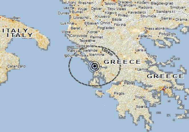 Scossa di terremoto a PreveZa, Grecia