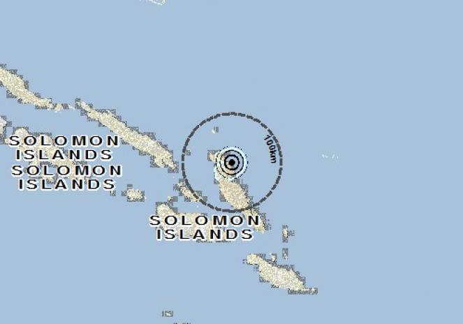 Scossa di terremoto a HONIARA, Isole Salomone