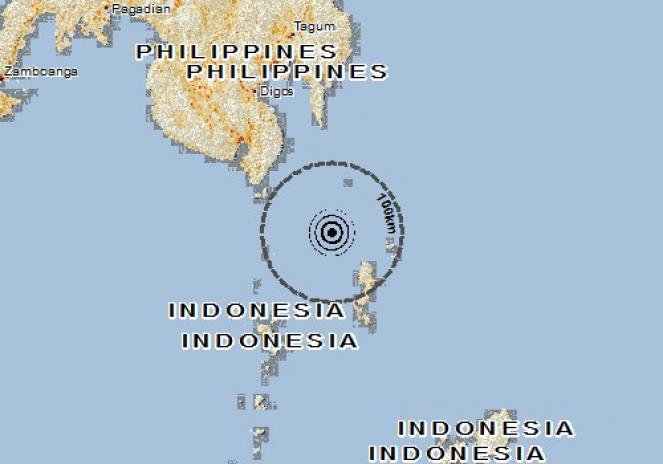 Scossa di terremoto a Glan, Filippine