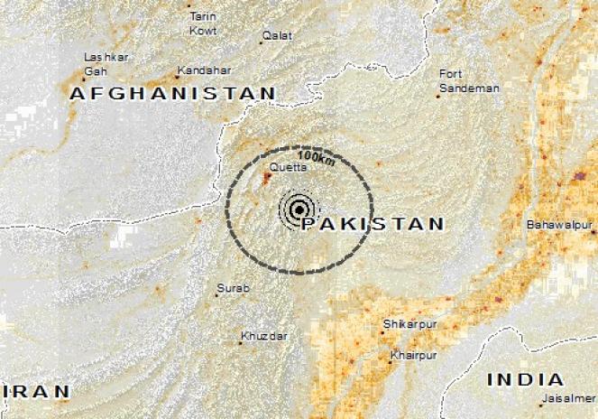 Scossa di terremoto a Mach, Pakistan