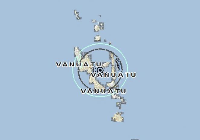 Scossa di terremoto a LUGANVILLE, Vanuatu