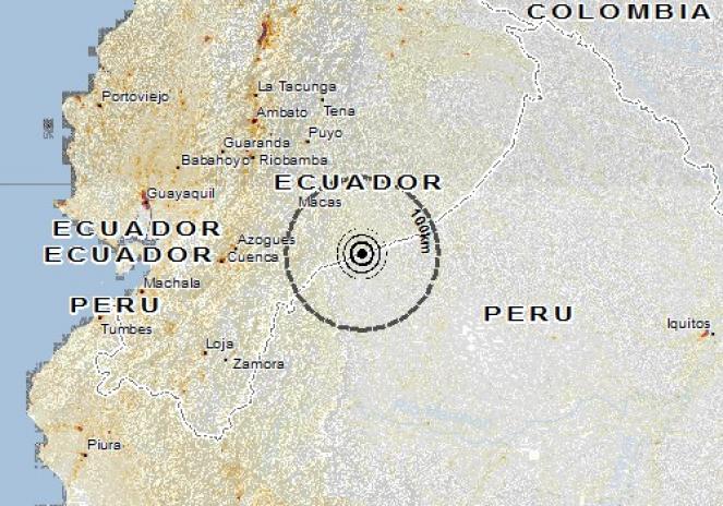 Scossa di terremoto a MONTALVO, Ecuador
