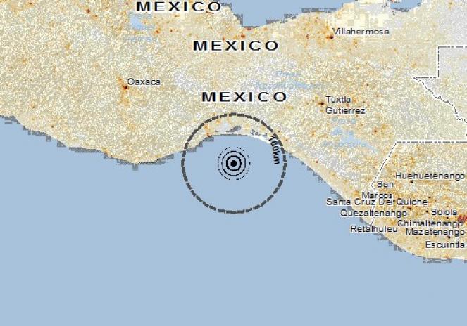 Scossa di terremoto a Salina CruZ, Messico